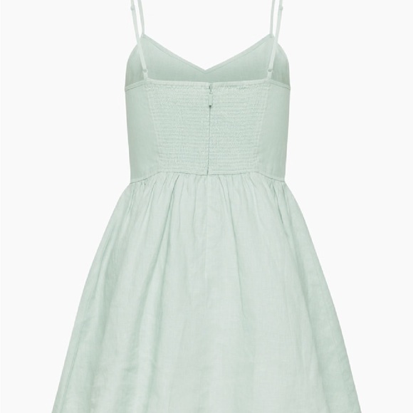 Aritzia Light Green Mini Dress with Spaghetti Straps - Picture 6 of 7